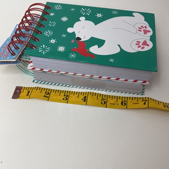 Set of 2 Christmas spiral notepads NWT! - Picture 8 of 12
